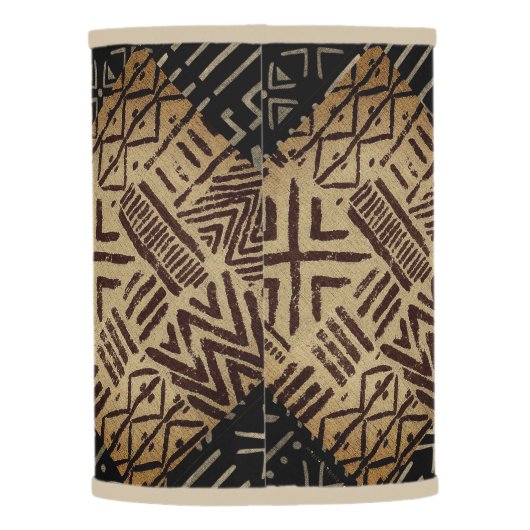 African Mud Cloth Print Lamp Shade (Back)