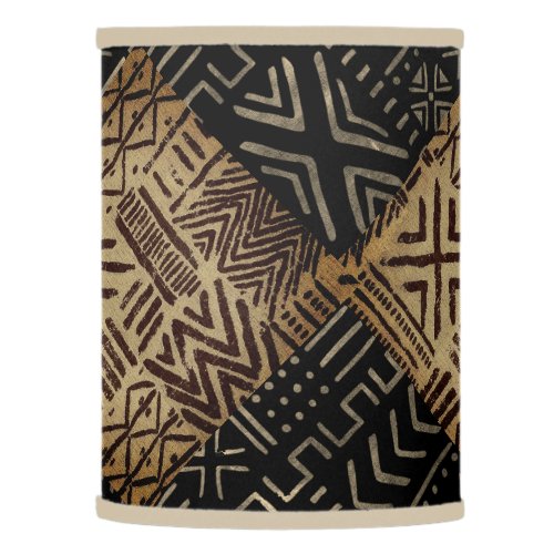 African Mud Cloth Print  Lamp Shade