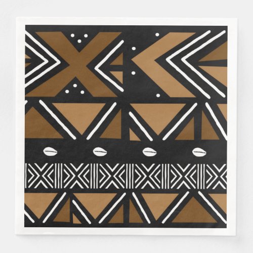 African Mud Cloth Printed Napkin