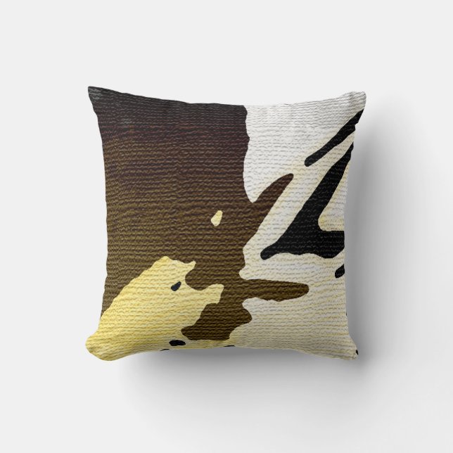 African Mud Cloth Urban Print Throw Pillow (Front)