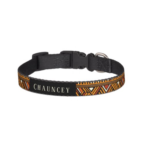 African Mudcloth Dog Pet Collar