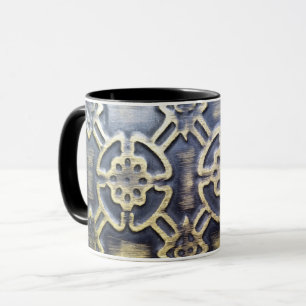 african mudcloth pattern mug