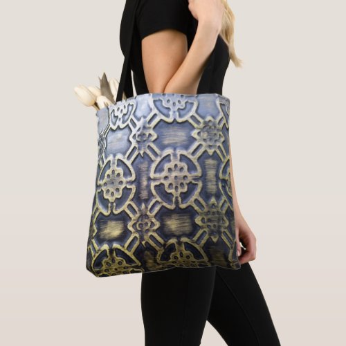 african mudcloth pattern tote bag