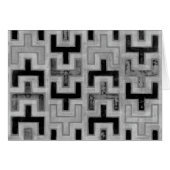 African Mudcloth Textile with Geometric Patterns (Front Horizontal)