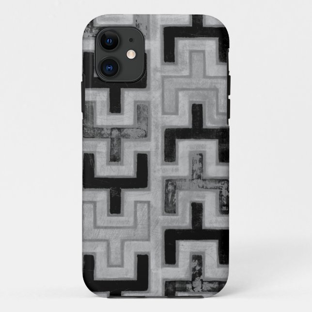 African Mudcloth Textile with Geometric Patterns Case-Mate iPhone Case (Back)