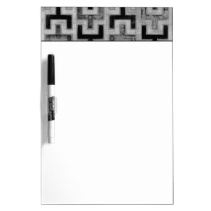 African Mudcloth Textile with Geometric Patterns Dry-Erase Board