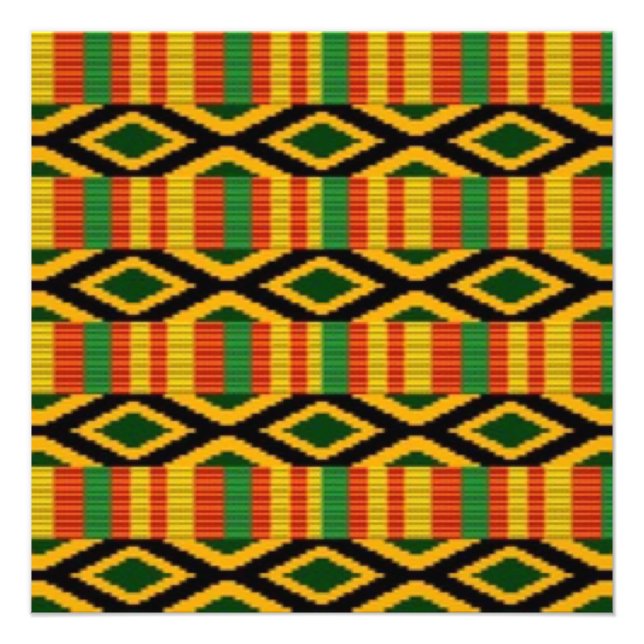 African Multi Color Pattern Print Design (Front)