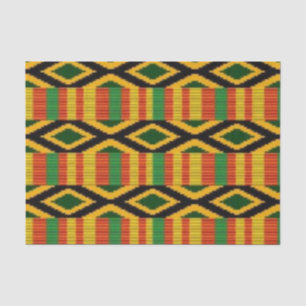 African Multi Color Pattern Print Design Tissue Paper