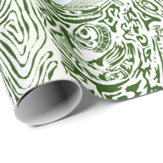 African music instruments wrapping paper