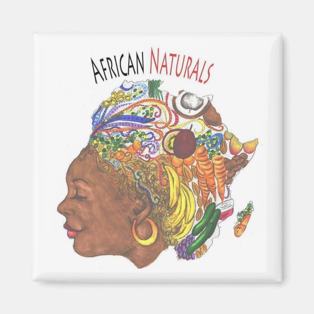 African Naturals Magnet (Front)