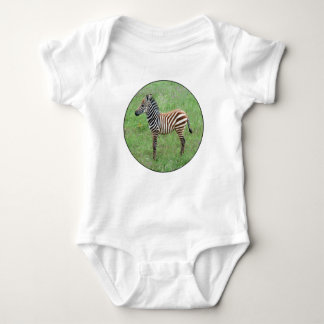 African Ngorongoro Baby Zebra Baby Bodysuit