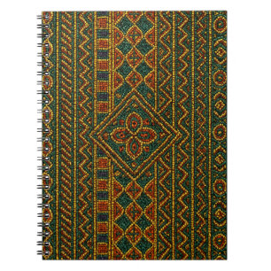 African Notebook Beaded Kente