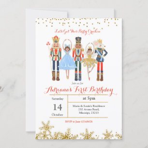 African Nutcracker Winter Birthday Invitation