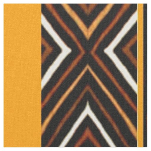 African orange fabric