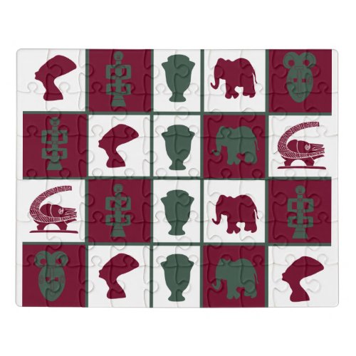 african ornate symbols pattern jigsaw puzzle