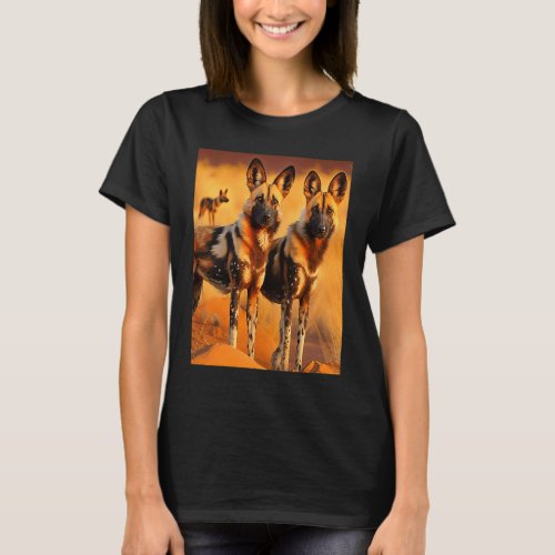 African Painted Dogs African Wild Dog  Animal  1 T_Shirt