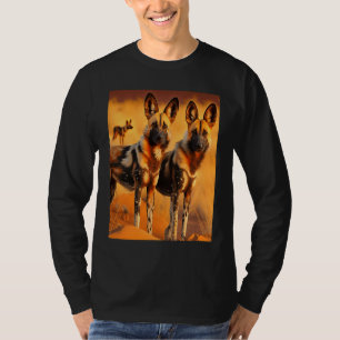 African Painted Dogs African Wild Dog  Animal  1 T-Shirt