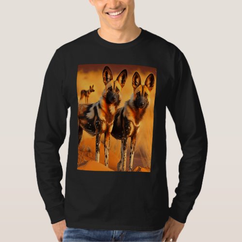 African Painted Dogs African Wild Dog  Animal  1 T_Shirt