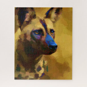 African Painted Wolf  Jigsaw Puzzle