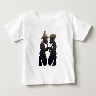 African Paired Hearts: A Lovely Beautiful Moment Baby T-Shirt