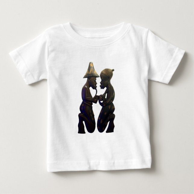 African Paired Hearts: A Lovely Beautiful Moment Baby T-Shirt (Front)