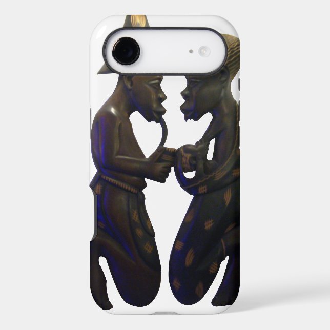 African Paired Hearts: A Lovely Beautiful Moment Case-Mate iPhone Case (Back)