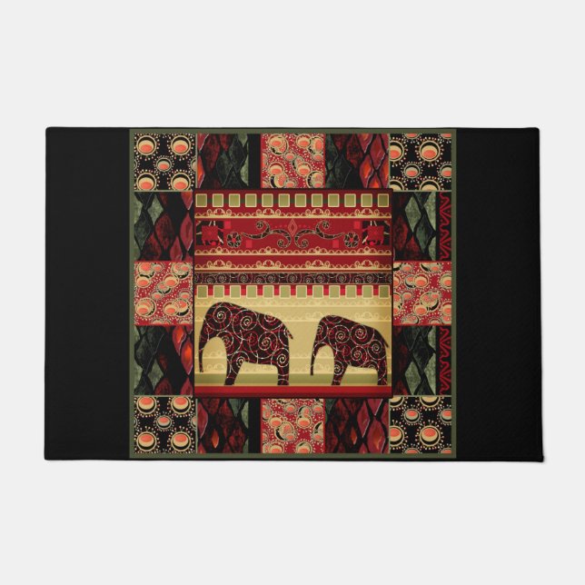 African patchwork doormat (Front)