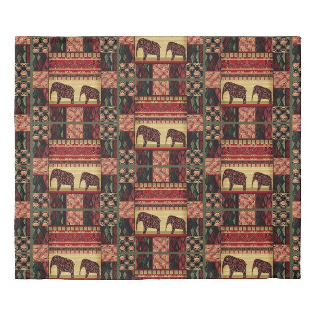 African patchwork duvet cover (Front)