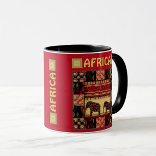 African patchwork  mug