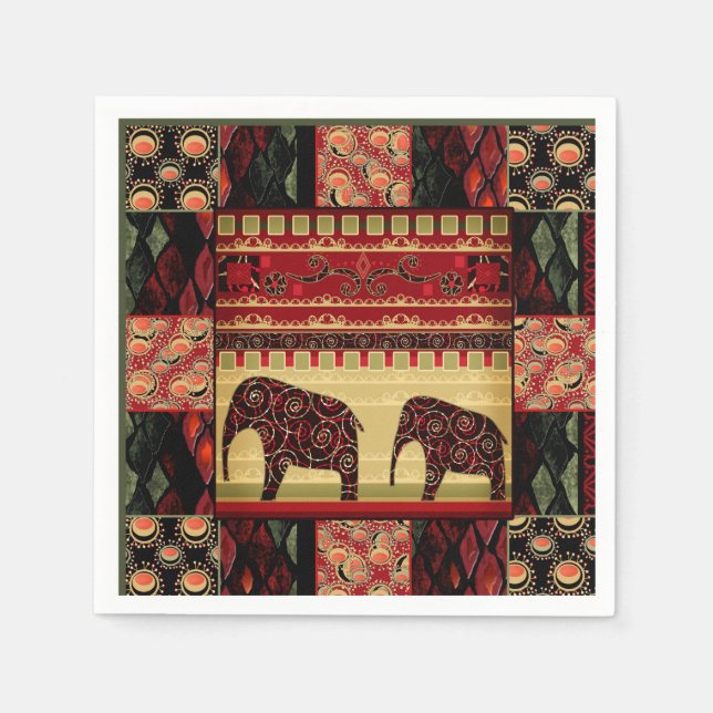 African patchwork napkins (Front)