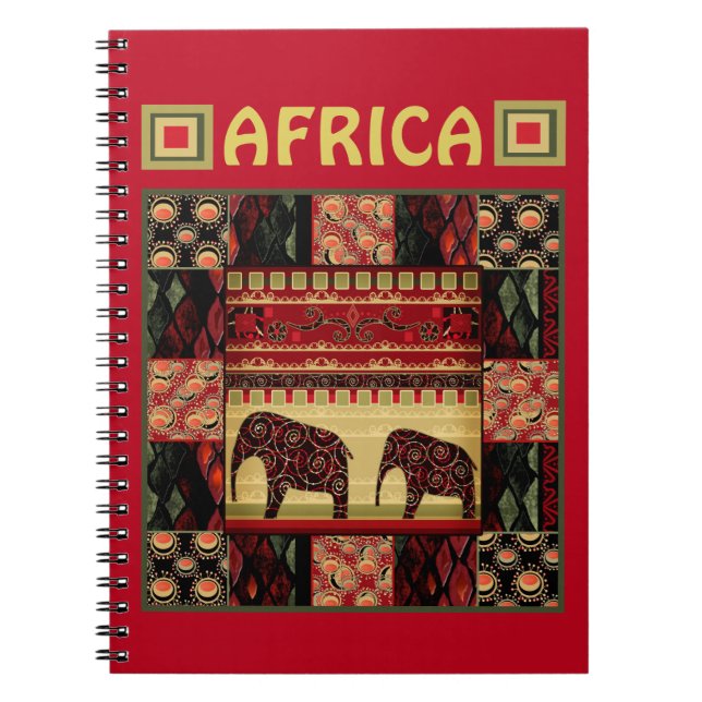 African patchwork notebook (Front)