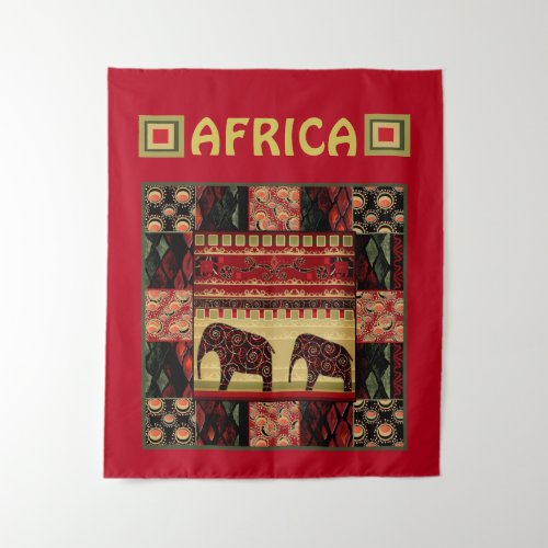 African patchwork  tapestry