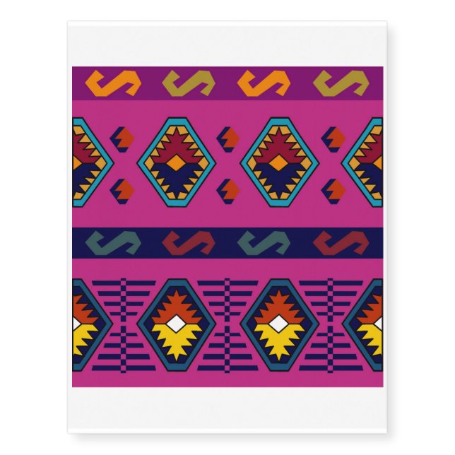African patern temporary tattoos (Front)