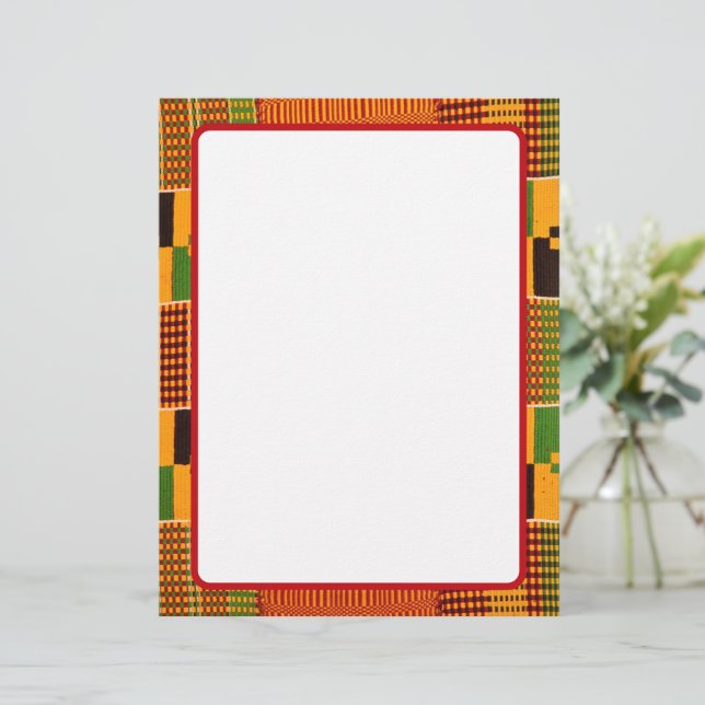 African Pattern Border Paper (Standing Front)