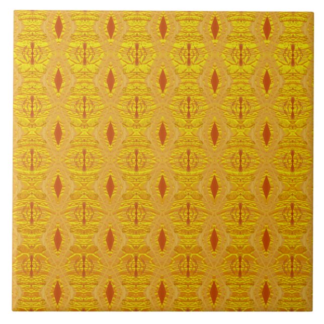african pattern ceramic tile (Front)