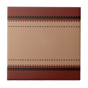 African Pattern Ceramic Tile