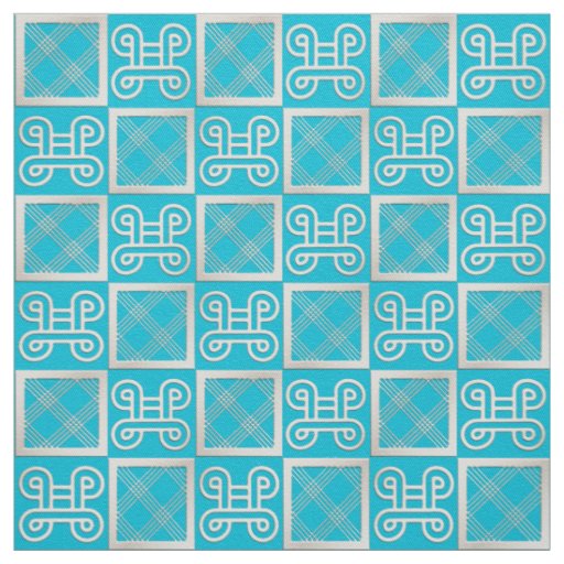 african  pattern con Adinkra simbols Fabric