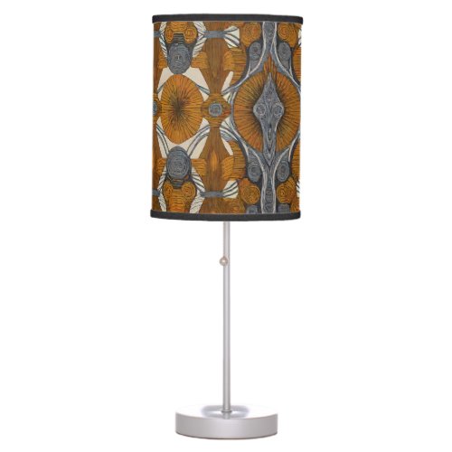 African Pattern Design Table Lamp