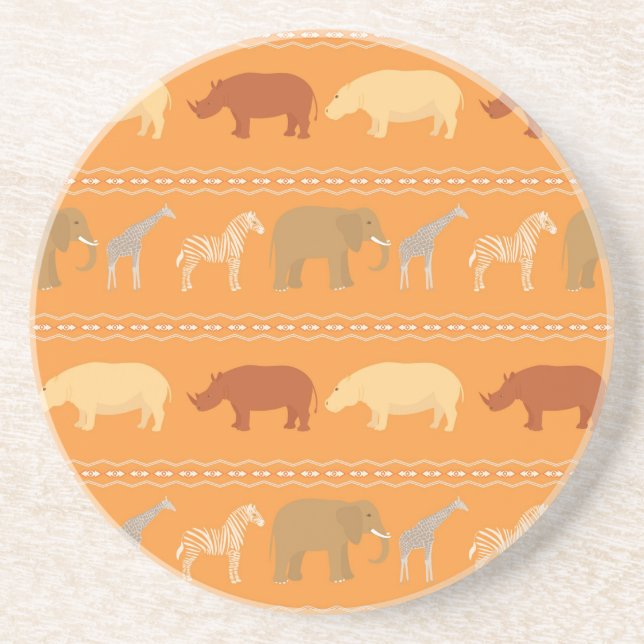 African pattern drink coaster (Front)