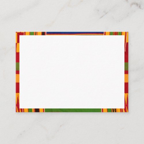 African Pattern Enclosure Cards