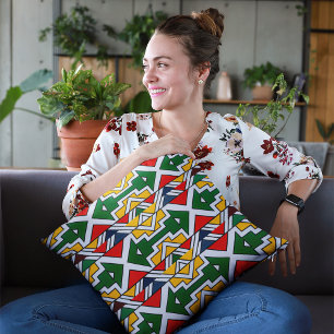 African Pattern Ethnic Ornament Africa Culture Throw Pillow
