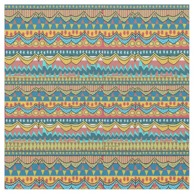 African Pattern Fabric (Close Up)