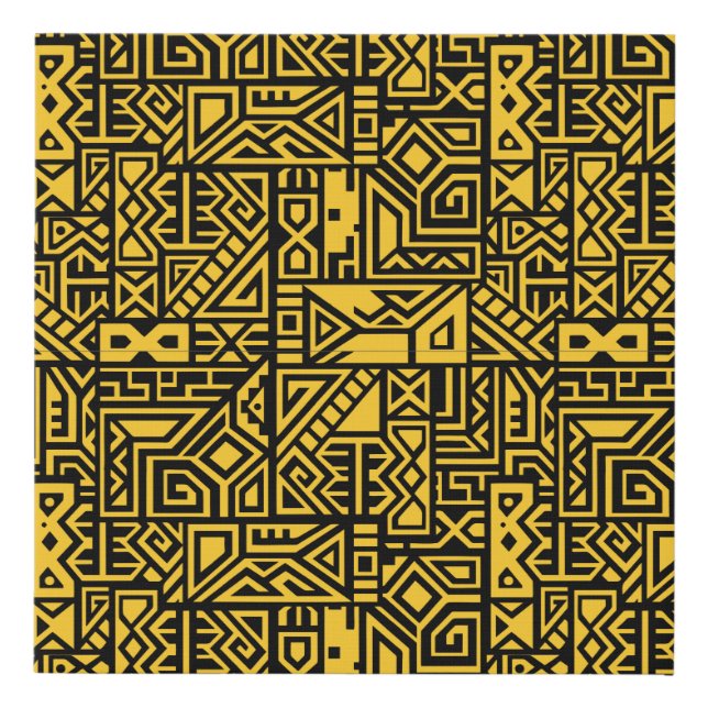 African Pattern  Faux Wrapped Canvas Print (Front)