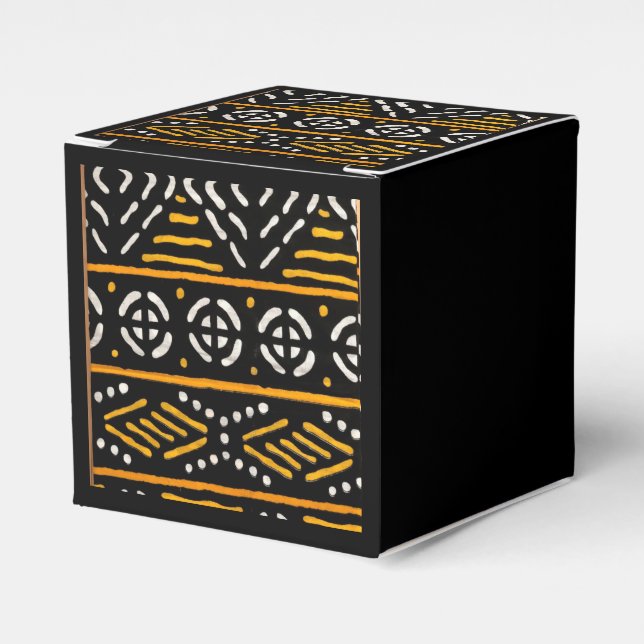 African Pattern Favor Boxes (Front Side)