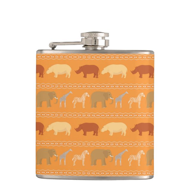 African pattern flask (Front)