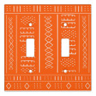 African Pattern In Orange
