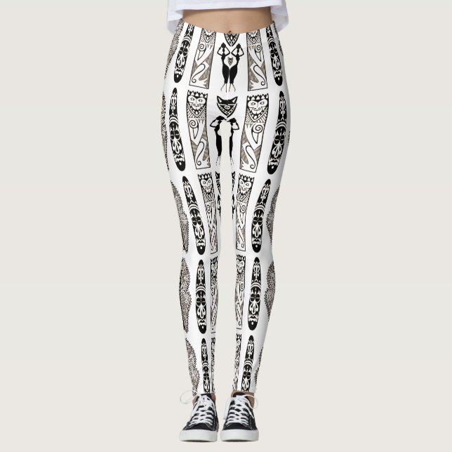 african pattern leggings (Front)
