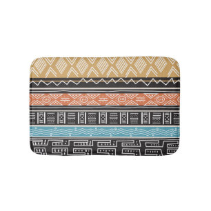 African Pattern Mix Bath Mat
