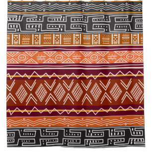 African Pattern Mix Shower Curtain