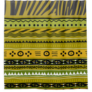 African Pattern Mix Shower Curtain